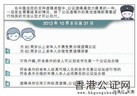 滬滿80歲老人可免費(fèi)辦遺囑公證
