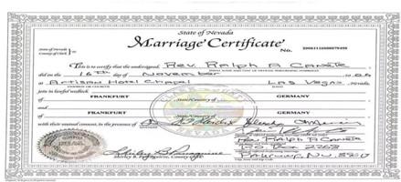 美國(guó)結(jié)婚證公證